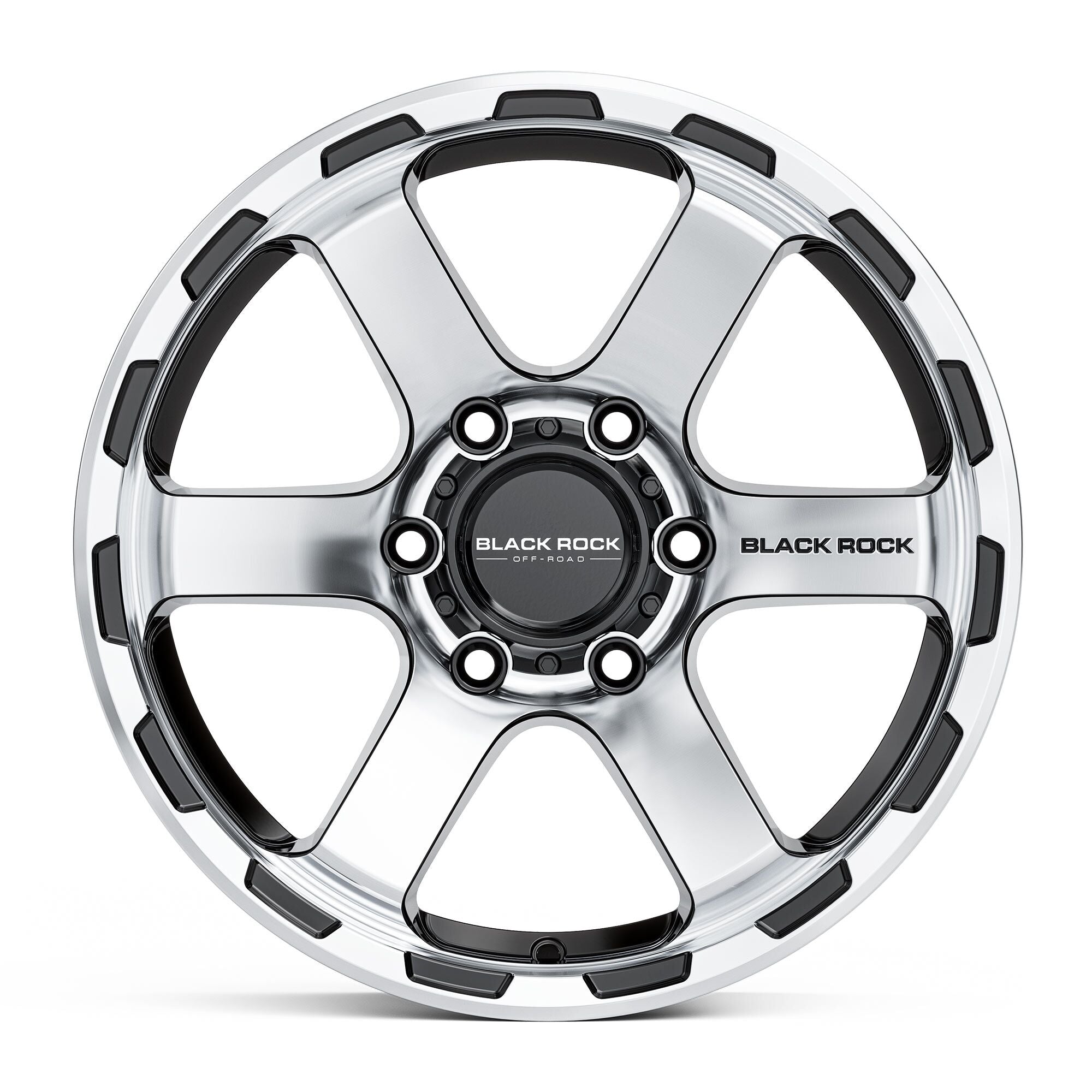 Black Rock Grip Gloss Black Machined Face