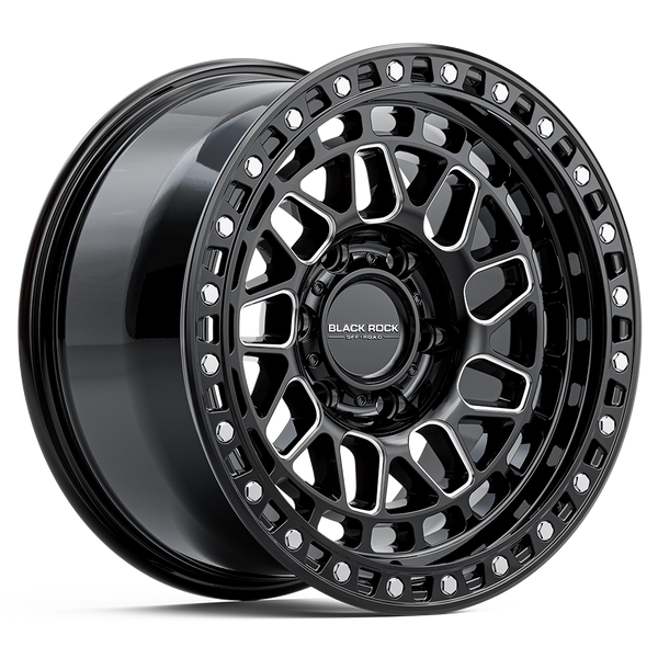 Black Rock Fury Gloss Black Milled