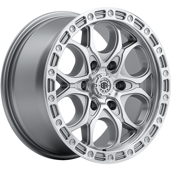 Black Rock Bolt Silver Machined