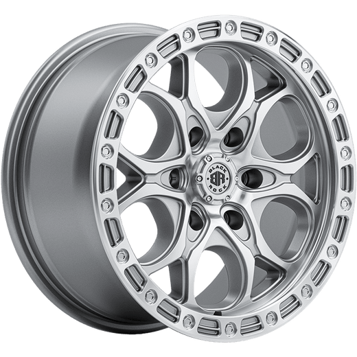 Black Rock Bolt Silver Machined