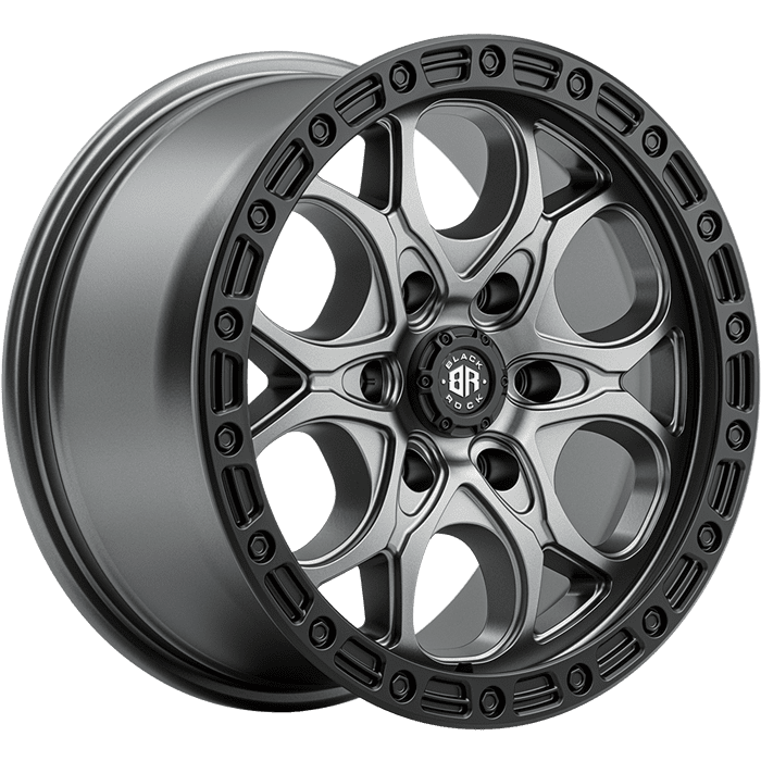 Black Rock Bolt Gunmetal Grey With Black Ring