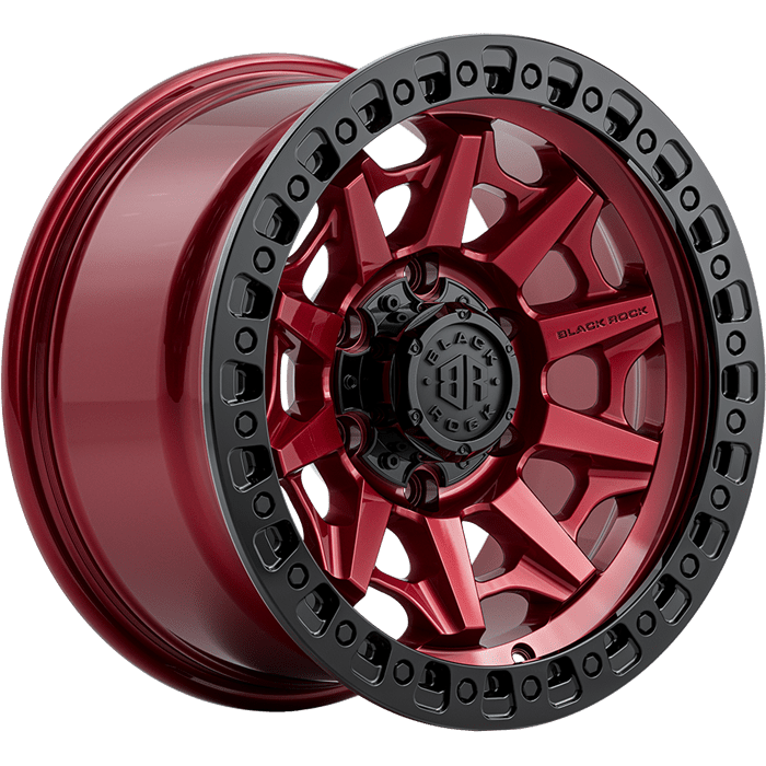 Black Rock Cage Illusion Red With Black Ring