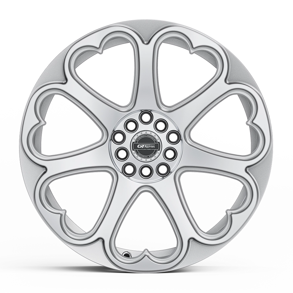 GT Form Hearts Silver Machined