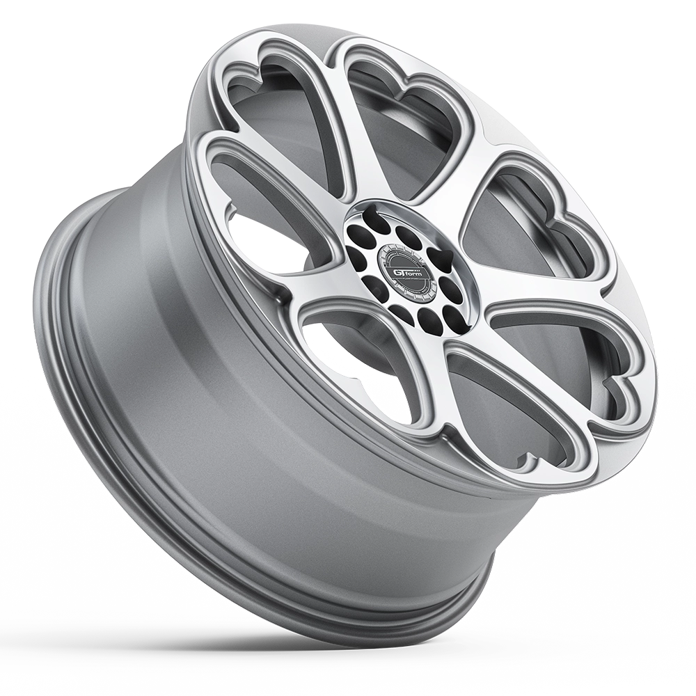 GT Form Hearts Silver Machined