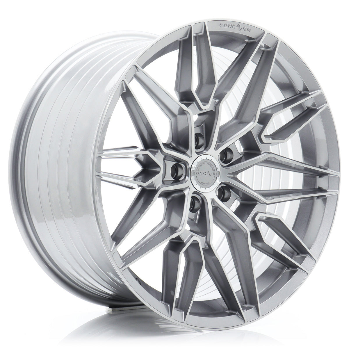 Concaver CVR6 wheel, brushed titanium finish