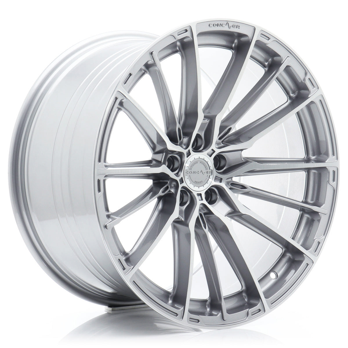 Concaver CVR7 wheel, brushed titanium finish