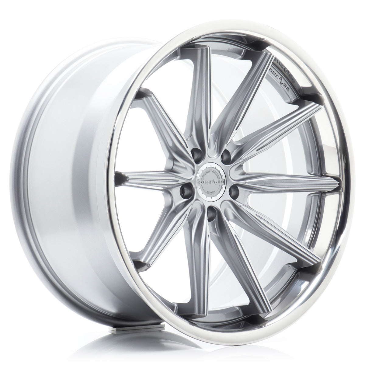 Concaver CVR8 wheel, brushed titanium finish