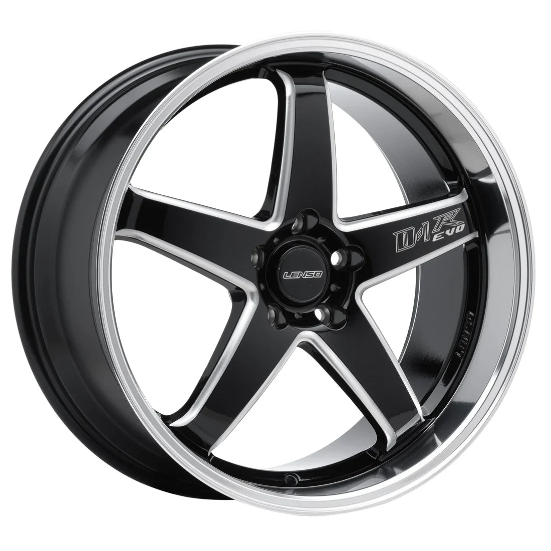 Lenso D-1R Evo Wheel Hyper Silver Mirror Lip image 7