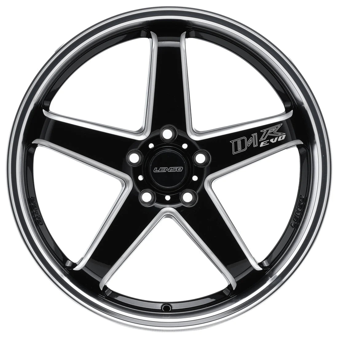 Lenso D-1R Evo Wheel Hyper Silver Mirror Lip image 8