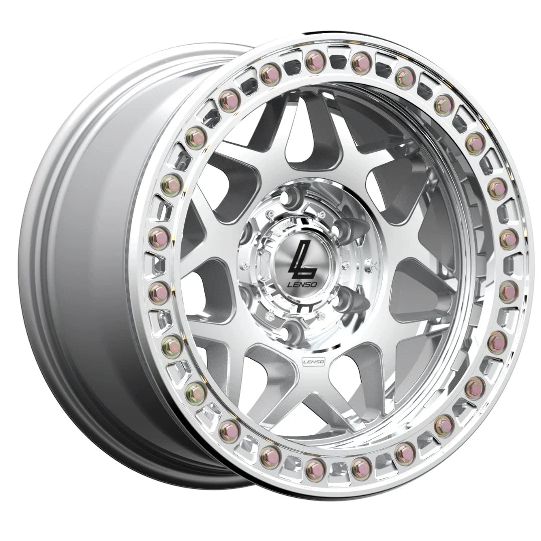 Lenso Amada (Beadlock) Wheel Full Polished image 1