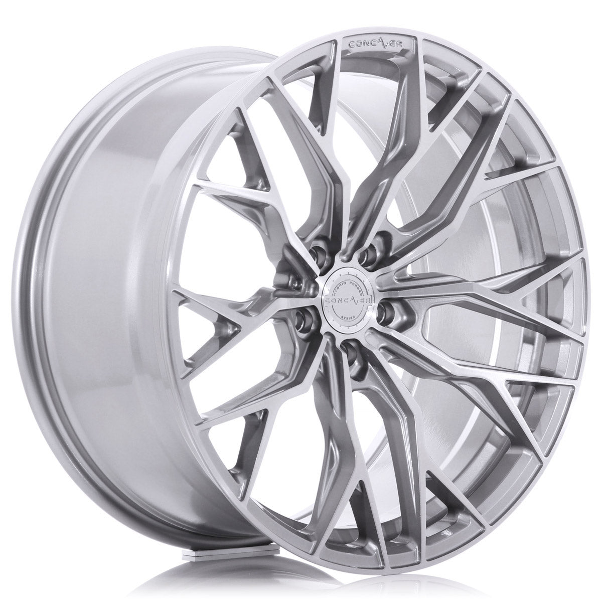 Concaver CVR1 wheel, brushed titanium finish