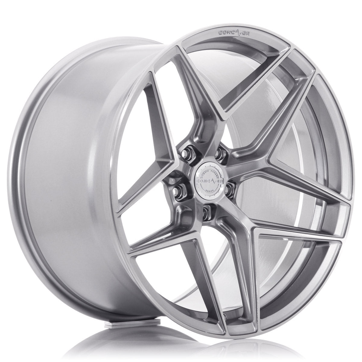 Concaver CVR2 wheel, brushed titanium finish