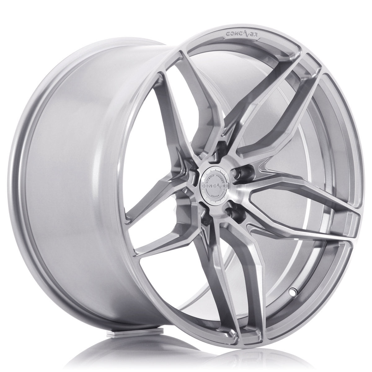 Concaver CVR3 wheel, brushed titanium finish